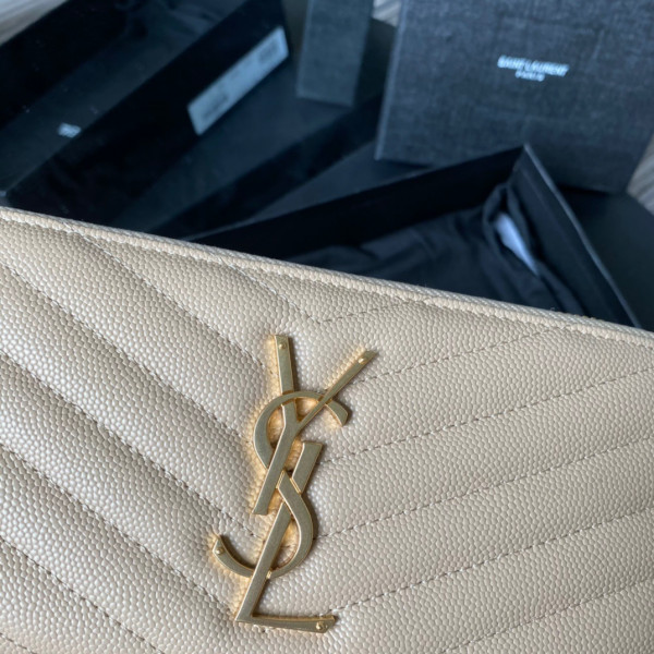 HOT SALE YSL MONOGRAM ZIPPY WALLET