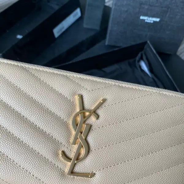 YSL MONOGRAM ZIPPY WALLET