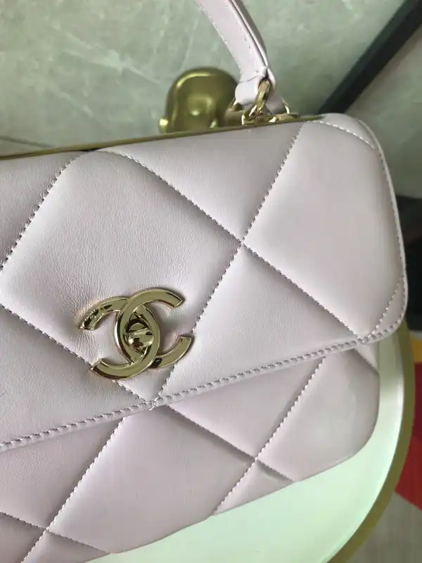 CHANEL FLAP BAG WITH TOP HANDLE