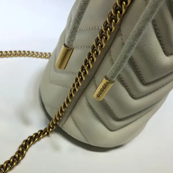 Firstbag Ru GUCCI GG Marmont mini bucket bag