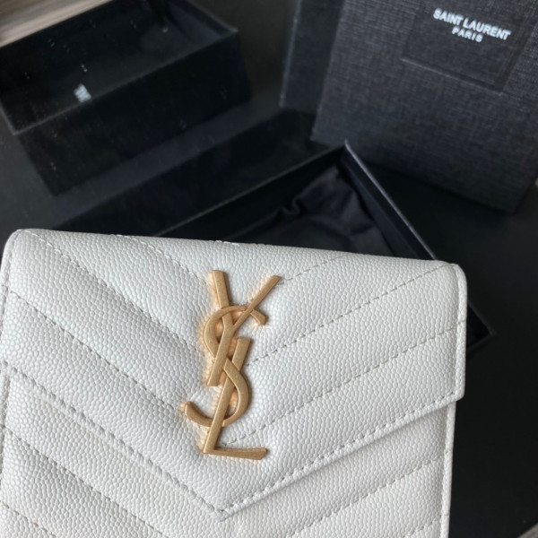 HOT SALE YSL MONOGRAM SMALL ENVELOPE WALLET IN