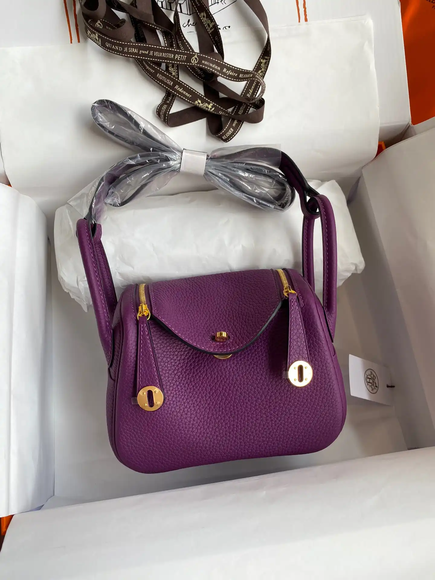 First bag ru HERMES LINDY MINI HANDMADE