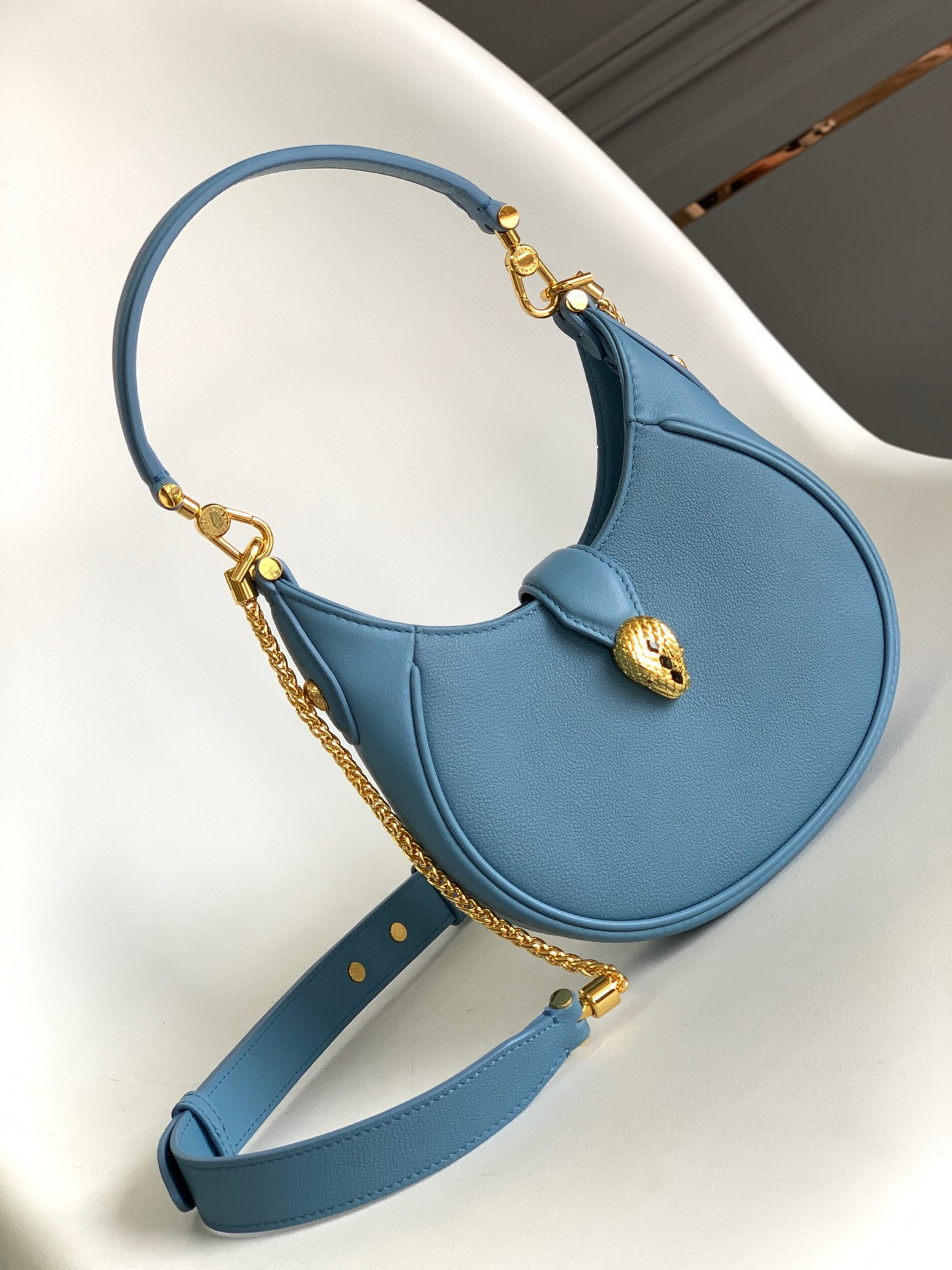 HOT SALE BVLGARI SERPENTI ELLIPSE CROSSBODY BAG