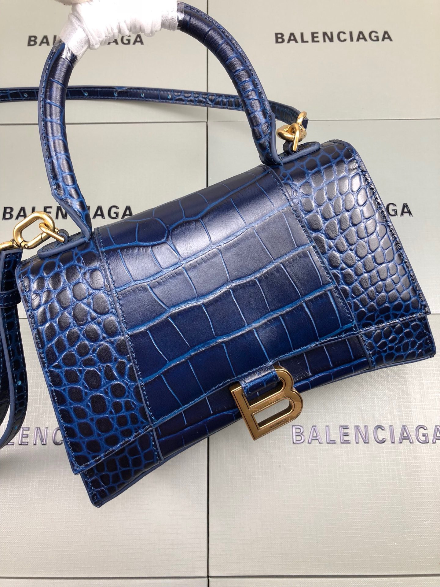 HOT SALE BALENCIAGA HOURGLASS SMALL TOP HANDLE BAG