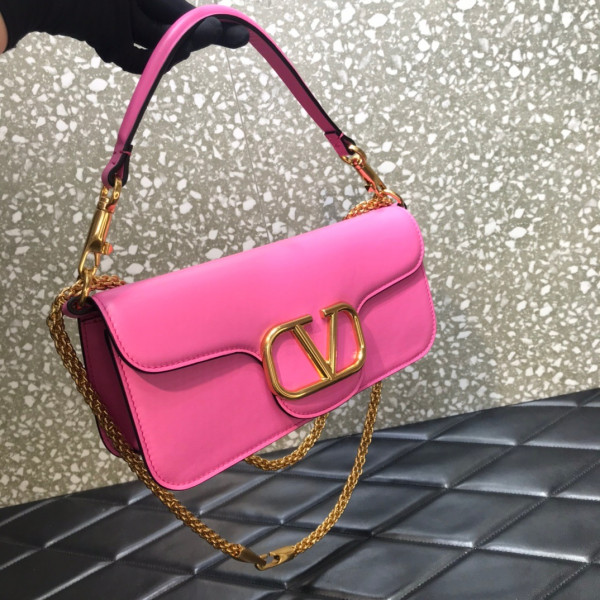 HOT SALE VALENTINO LOCÒ CALFSKIN SHOULDER BAG