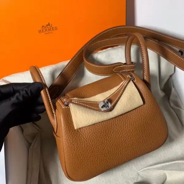 Bagsoffer HERMES LINDY MINI HANDMADE