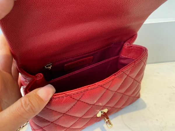 CL MINI FLAP BAG WITH TOP HANDLE