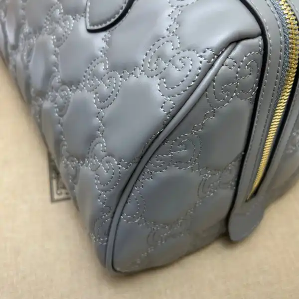 GUCCI GG matelassé leather top handle bag