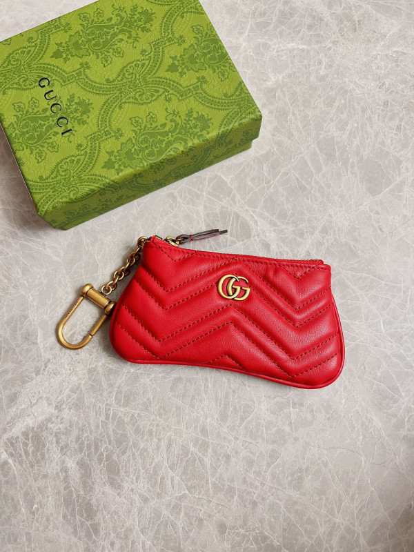 HOT SALE Gucci GG Marmont matelassé key case