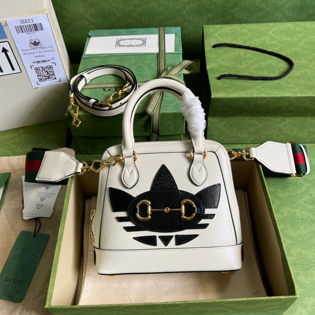 HOT SALE adidas x Gucci Horsebit 1955 mini bag