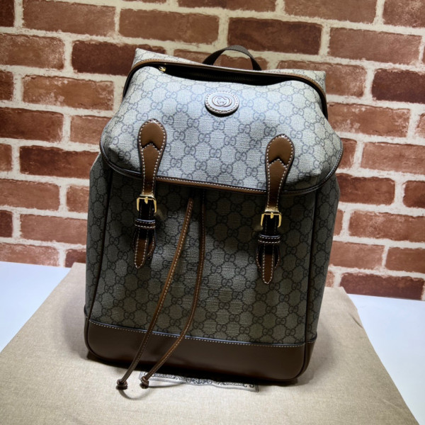 HOT SALE Gucci Medium backpack with Interlocking G