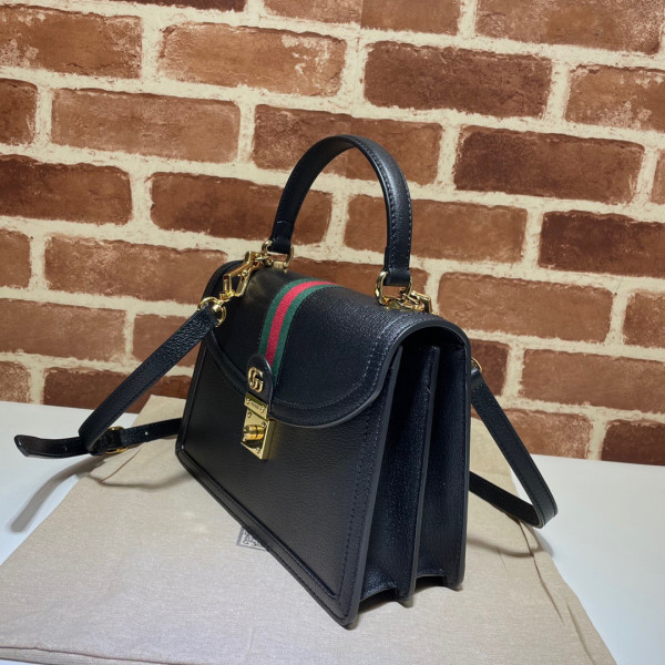 HOT SALE GUCCI Ophidia small top handle bag with Web