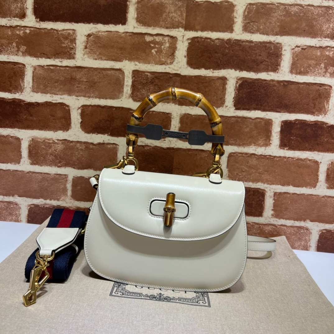 HOT SALE Gucci Small top handle bag with Bamboo