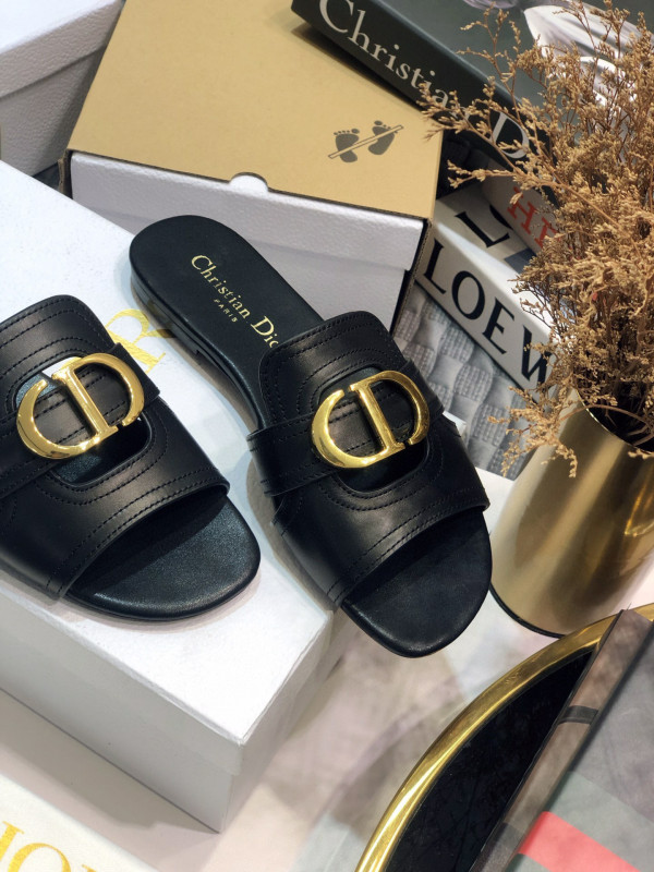 HOT SALE dior 30 MONTAIGNE HEELED SLIDE