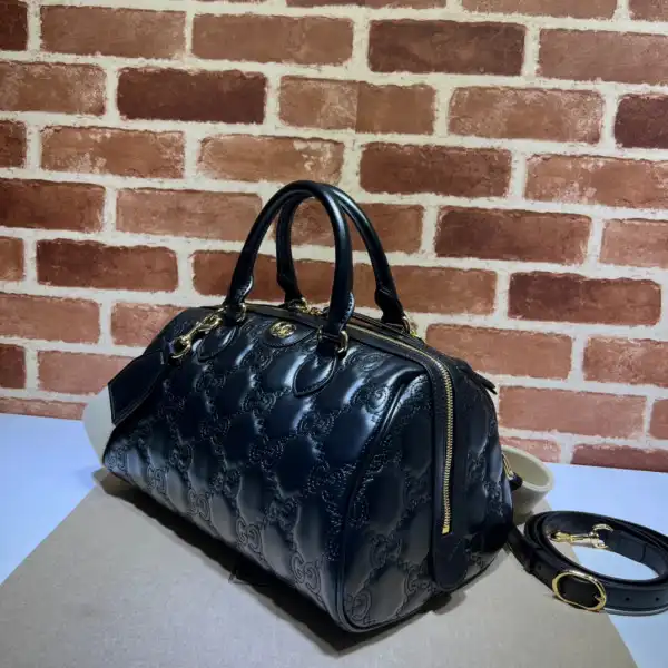 Affordable GUCCI GG matelassé leather top handle bag