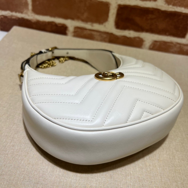 GUCCI GG Marmont half-moon-shaped mini bag