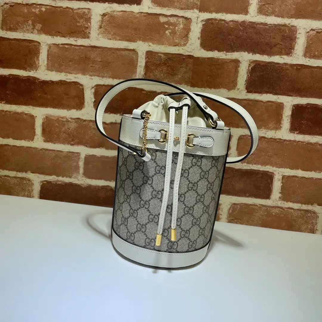 First bag ru GUCCI Horsebit 1955 small bucket bag