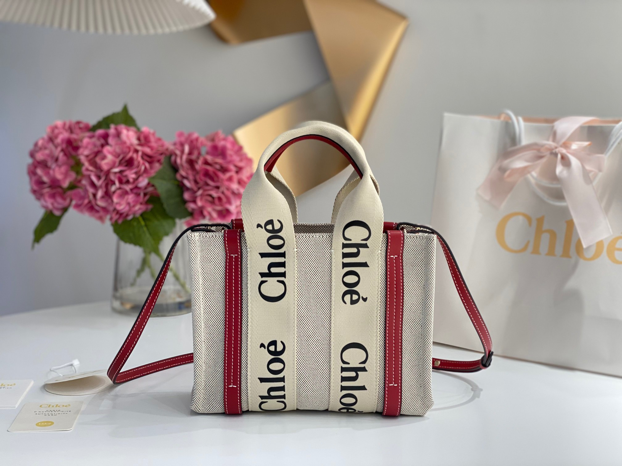 HOT SALE CHLOÉ small woody tote bag