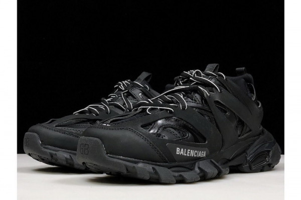 HOT SALE BALENCIAGA TRACK TRAINER 'TRIPLE BLACK' 542436 W1GB 1000