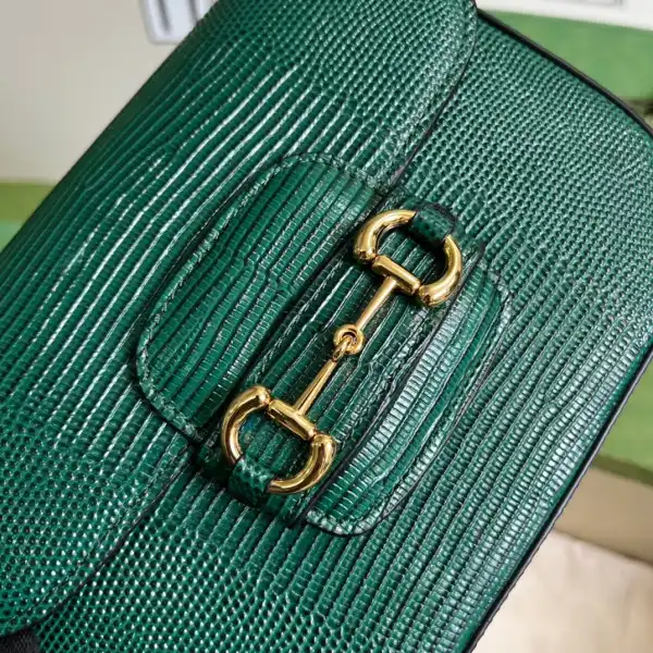 Cheap Gucci Horsebit 1955 lizard mini bag