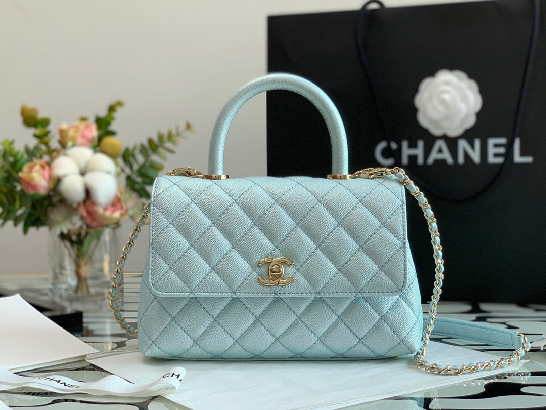 CL FLAP BAG WITH TOP HANDLE