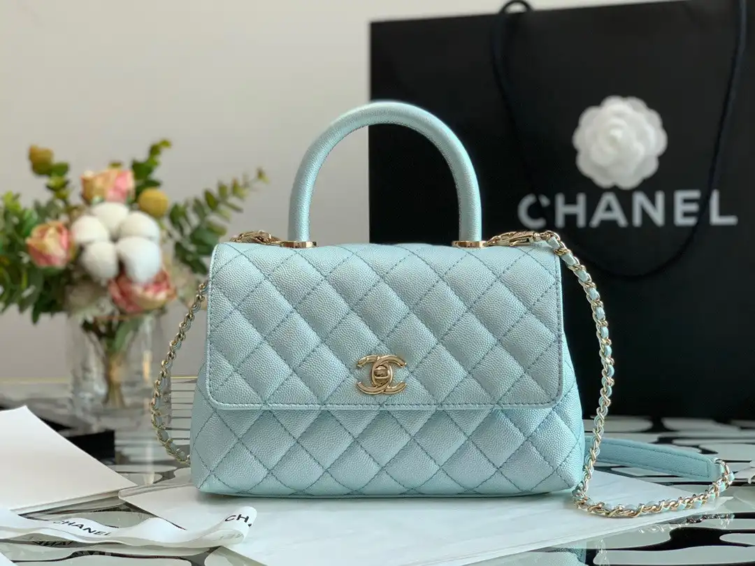 First bag ru CHANEL FLAP BAG WITH TOP HANDLE