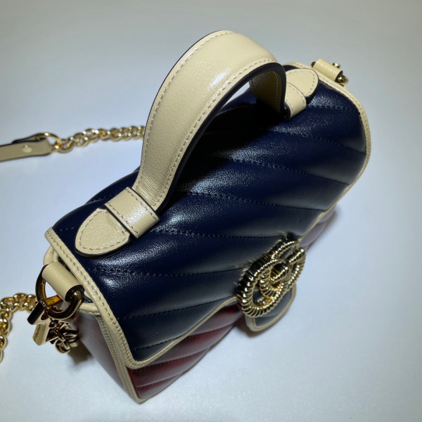 HOT SALE GUCCI GG Marmont Mini Top Handle Bag