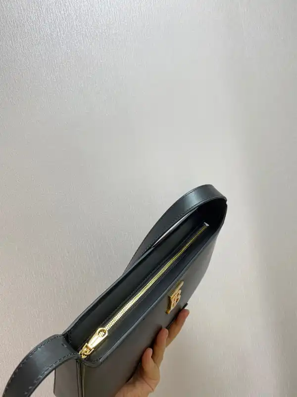 BURBERRY Leather TB Shoulder Bag