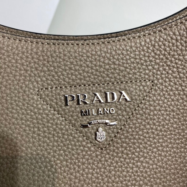 HOT SALE PRADA Leather hobo bag