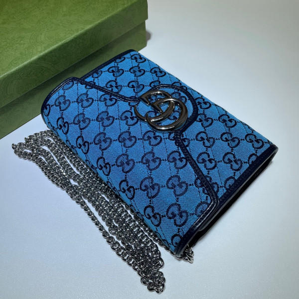 HOT SALE GUCCI GG MARMONT CHAIN WALLET