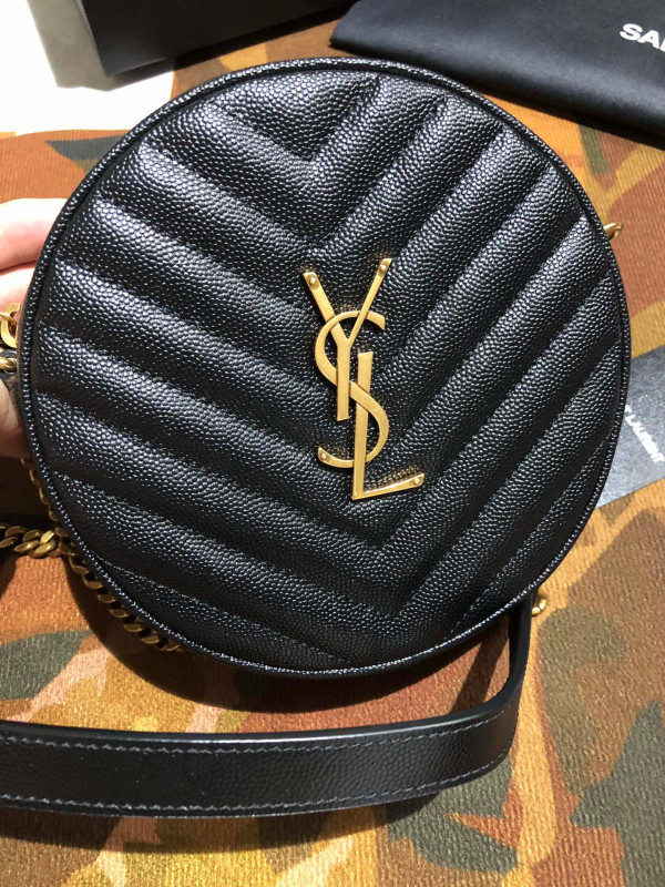 HOT SALE YSL VINYLE ROUND CAMERA BAG