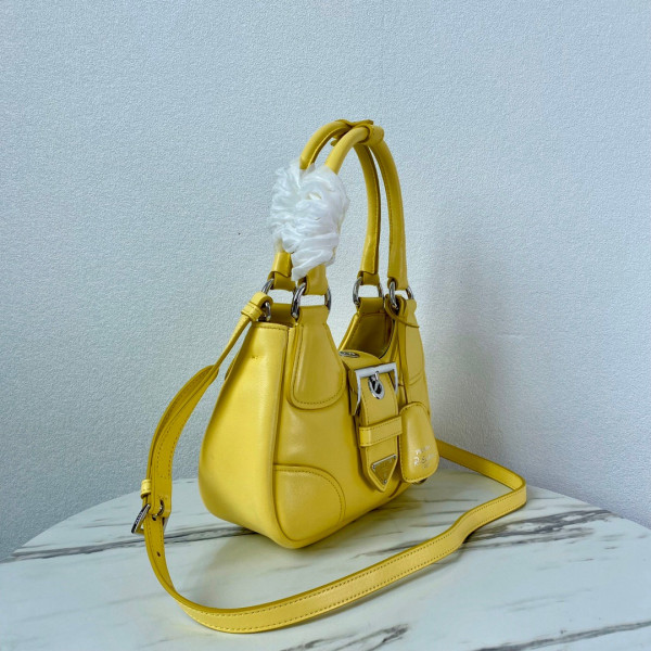 HOT SALE PRADA Moon padded nappa-leather bag