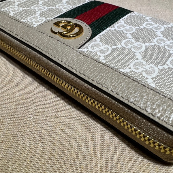 HOT SALE Gucci Ophidia GG zip around wallet