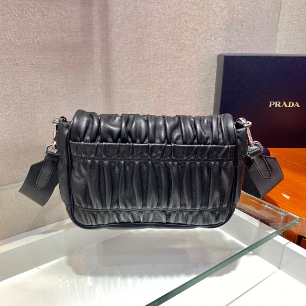 HOT SALE Prada Gaufré nappa leather shoulder bag