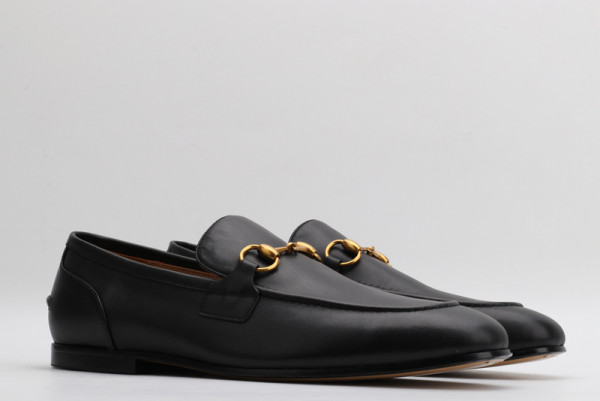 HOT SALE GUCCI Jordaan leather loafer