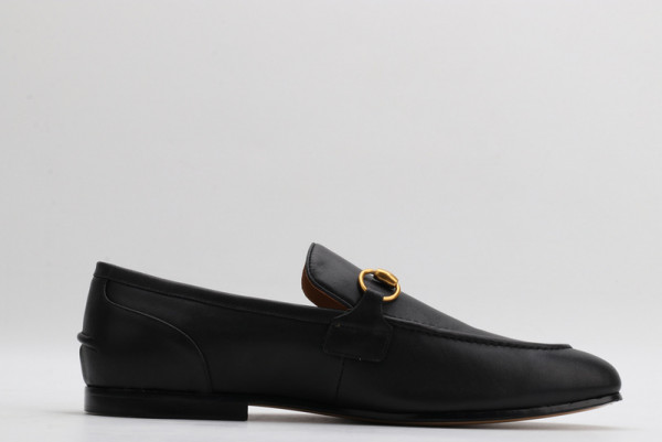 HOT SALE GUCCI Jordaan leather loafer