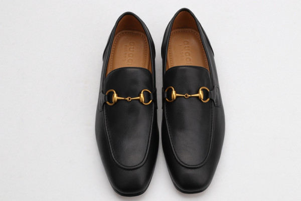 HOT SALE GUCCI Jordaan leather loafer