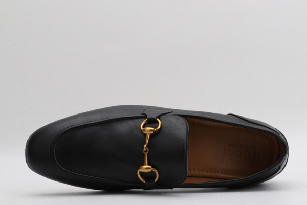 HOT SALE GUCCI Jordaan leather loafer