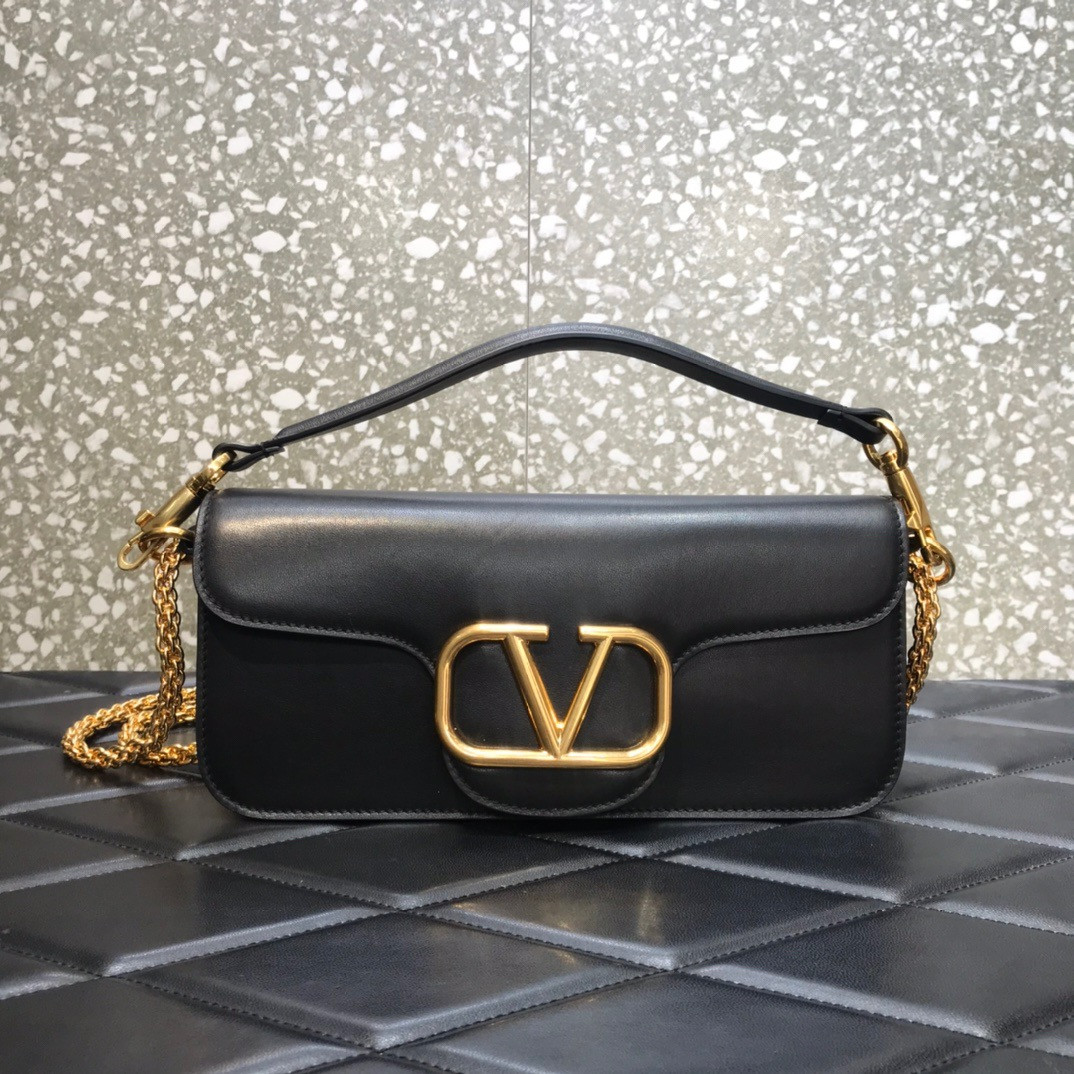 HOT SALE VALENTINO LOCÒ CALFSKIN SHOULDER BAG