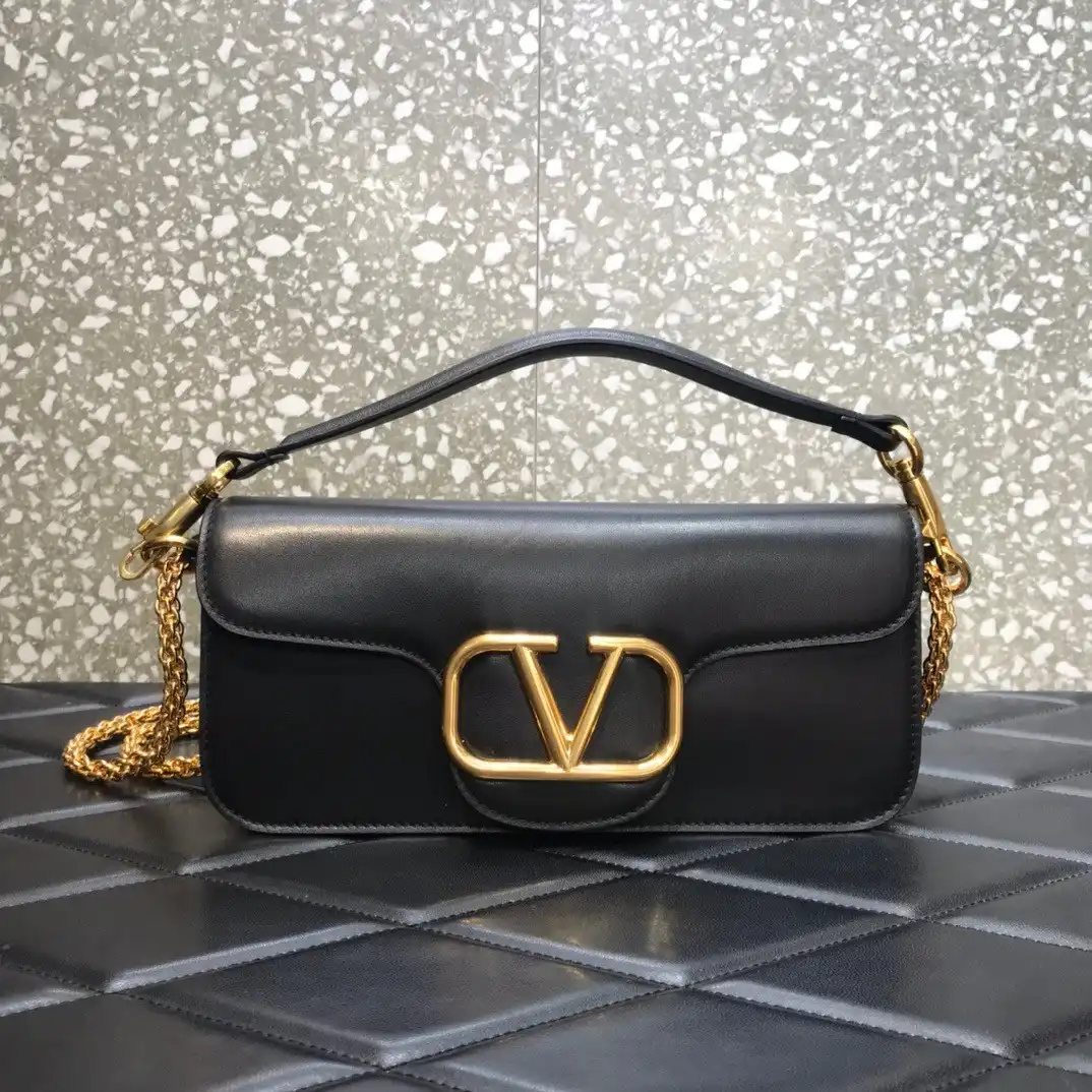 First bag ru VALENTINO LOCÒ CALFSKIN SHOULDER BAG