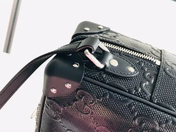 Cheap GUCCI GG shoulder bag with leather details