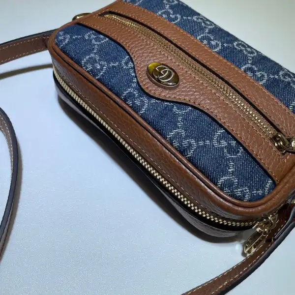 GUCCI Ophidia Suede Mini Bag