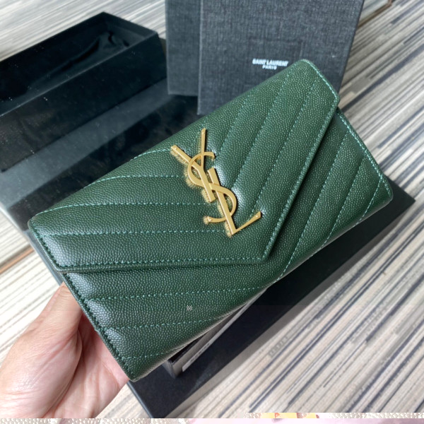 HOT SALE YSL MONOGRAM LARGE FLAP WALLET