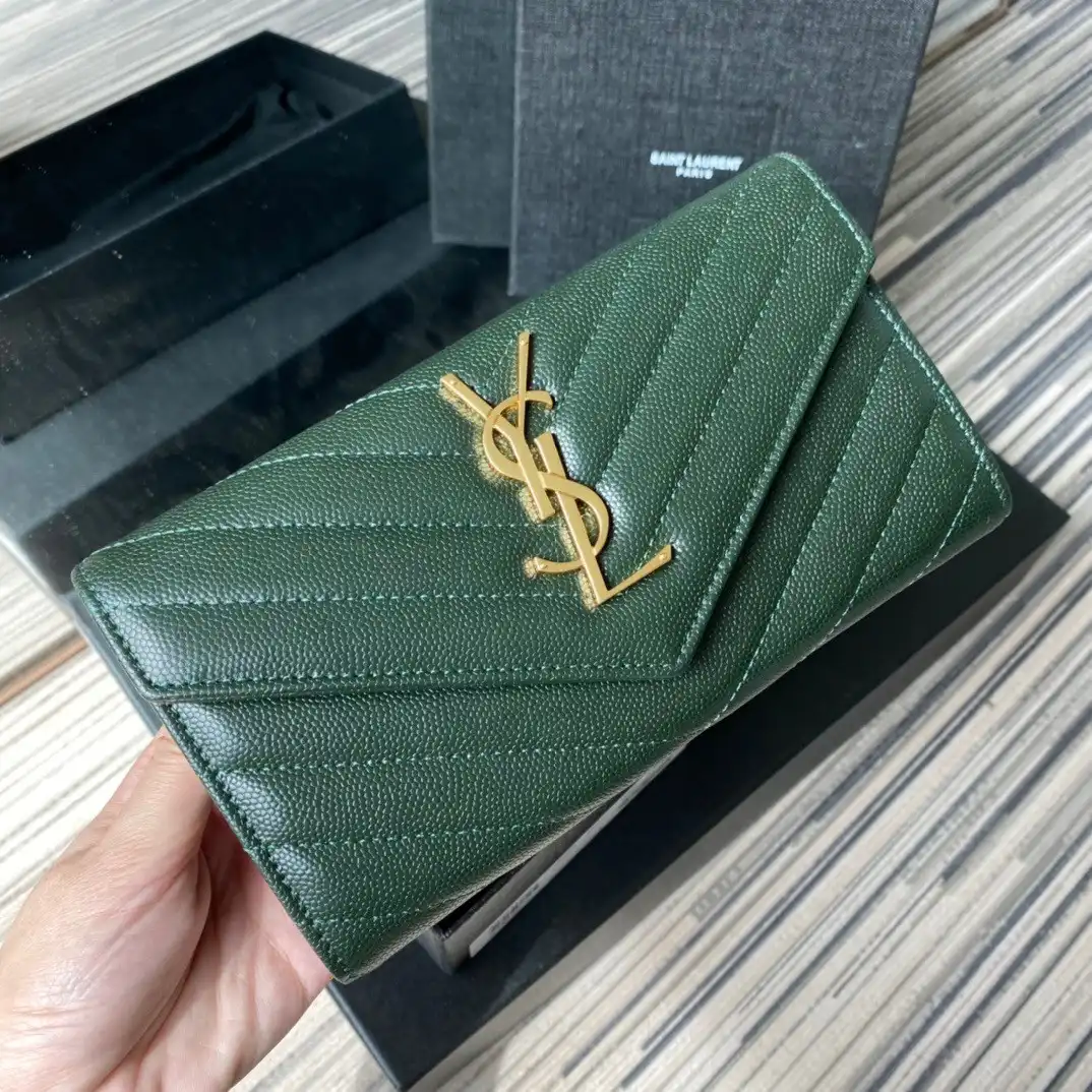 REP YSL MONOGRAM LARGE FLAP WALLET