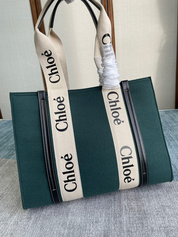 HOT SALE CHLOÉ MEDIUM WOODY TOTE BAG