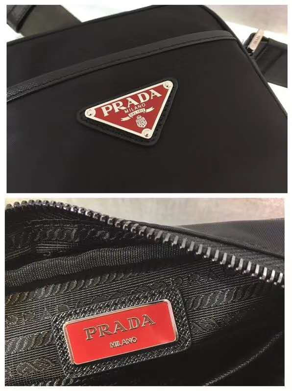 HOT SALE PRADA Re-Nylon and Saffiano leather shoulder bag