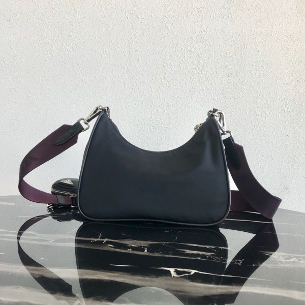 HOT SALE PRADA NYLON HOBO BAG