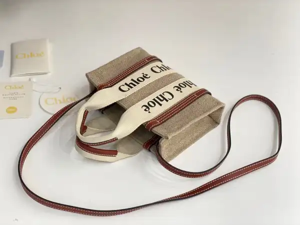 CHLOÉ woody nano tote