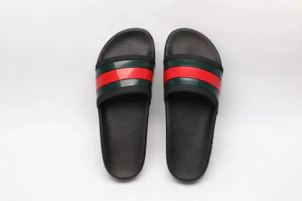 Bagsoffer yupoo GUCCI Web rubber slide sandal