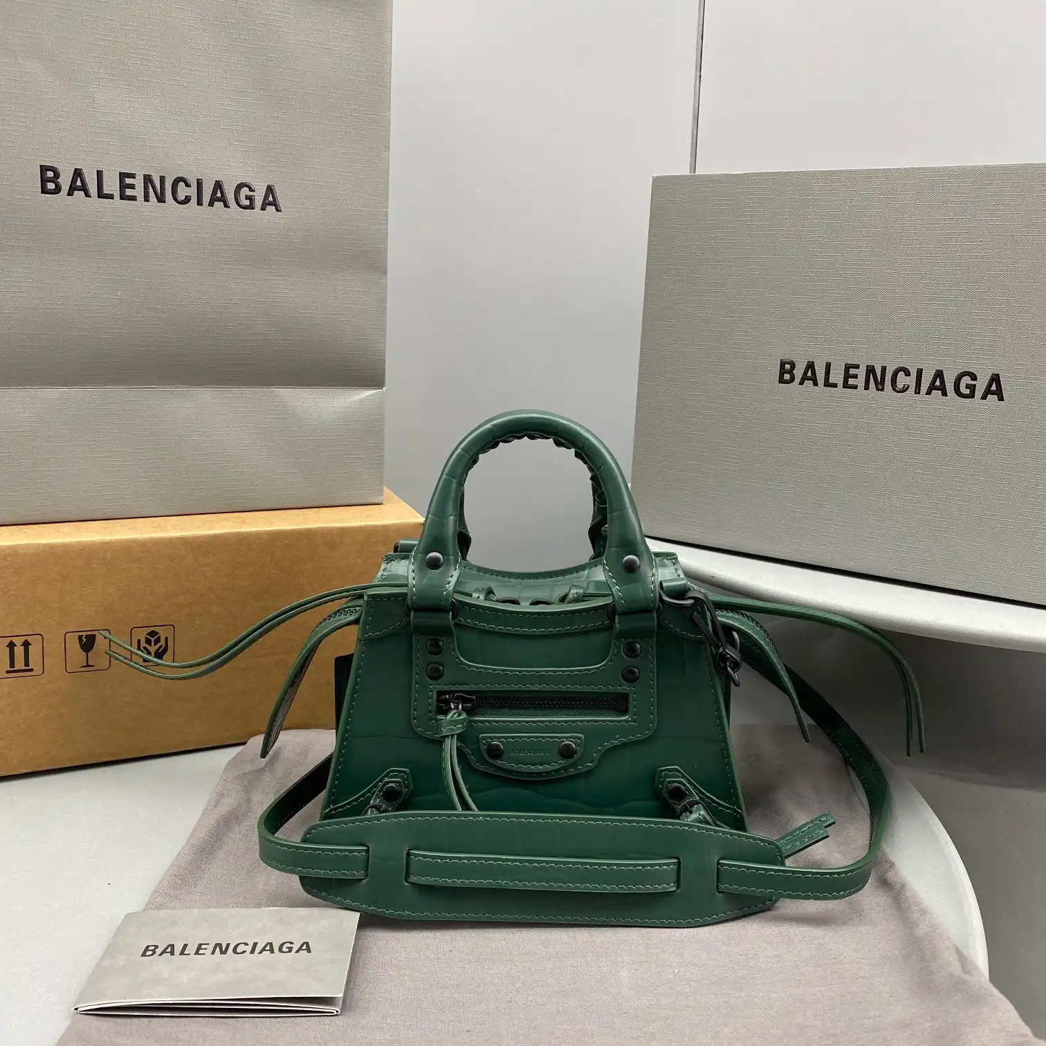 BALENCIAGA NEO CLASSIC NANO TOP HANDLE BAG